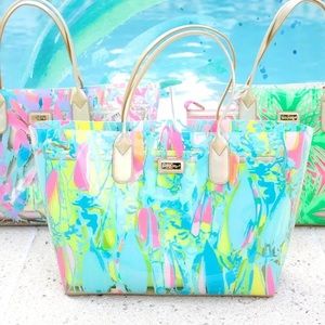 Lilly Pulitzer Beach and Bae Breezy Tote Bag